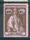 PT ST THOMAS & PRINCE 1914 - YT 214B MH DENT. 15X14.