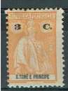 PT ST THOMAS & PRINCE 1922 - YT 252 MH DENT. 12X11 1/2.