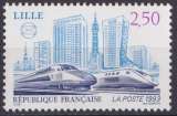 miniature France 1993 Y&T 2811 neuf sans charnière - F.F.A.P. TGV Lille (scan dos) 