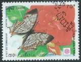 miniature Cambodge - Y&T 1035 (o) - Papillons -