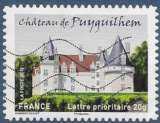 miniature FRANCE 2012 : yt 728 Oblitéré/Used #  Château de Puyguilhem