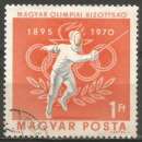 miniature Hongrie - 1970 - Y&T n° 2122 - Obl. - Escrime - Comité olympique hongrois