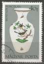 miniature Hongrie - 1972 - Y&T n° 2257 - Obl. - Vase - Porcelaine - Manufacture de Herend