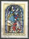 miniature Hongrie - 1972 - Y&T n° 2276 - Obl. - Scribe - Vitraux des 19è et 20è s. - Peintures religieuses