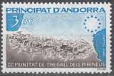 miniature Andorre Français 1984 Michel 349 Neuf ** Cote (2008) 1.60 Euro Chaîne des Pyrenées