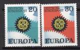 miniature ALLEMAGNE  FEDERALE 1968 PAIRE EUROPA  YVERT N° 398-99  NEUF**