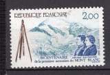 miniature FRANCE 1986 BICENTENAIRE DE LA PREMIERE ASCENSION DU MONT BLANC NEUF**