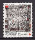 miniature FRANCE 1986  CROIX ROUGE VITRAIL DE L'EGLISE ST JACQUES A REIMS  NEUF**
