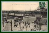 CPA Le Perreux Place de la République Tramways Pont de Mulhouse Train 1909 BE