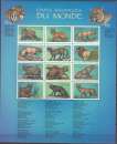 miniature RDC 2000 Michel 1438 - 1449 Neuf ** Cote (2002) 17.50 Euro Chats sauvages du monde