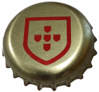 miniature Portugal Capsule Bière Beer Crown Cap Cerveja Sagres Blason Cinco Quinas SU
