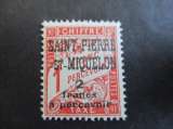 saint pierre & miquelon y & t  taxe 19 * 1925