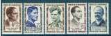 1957 - YT 1100 1101 1102 1103 1104 ** MNH SÉRIE COMPLÈTE.