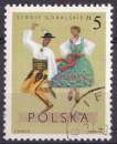 Pologne 1969 Y&T 1807 oblitéré - Costumes de montagnards 