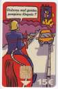 France Stationnement Paris - Pompiers bloqués 15 € - Série 0431 - Puce OR (utilisée) 
