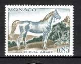 miniature CHEVAUX  MONACO 1970  n°0737 timbre neuf LE SCAN