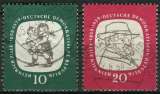 ALLEMAGNE RDA 1958 OBLITERE N° 340 341