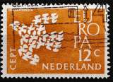 Pays Bas 1961 Y&T 738 oblitéré trace de charnière - Europa 