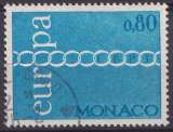 Monaco 1971 Y&T 864 oblitéré - Europa 