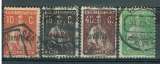 PORTUGAL 1929 - YT 507 508 509 510 OBLITÈRÉS SURCHARGÉ 