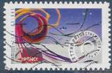 miniature FRANCE 2014 : yt  933 Oblitéré/Used # Dynamiques Cerf volant