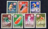 MONGOLIE 1975 JEUX OLYMPIQUES D'HIVER INNSBRUCK SERIE COMPLETE OBLITEREE