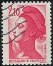 miniature France 1984 Oblitéré Used Marianne La République type Liberté de Gandon 2f10 rouge Y&T FR 2319 SU