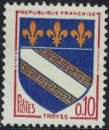 miniature France 1963 Used Blason Armoiries de Troyes 0F10 Y&T FR 1353 SU