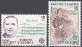 miniature Andorre Espagnol 1985 NMH Europa musique (J4)  