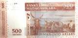  BILLET DE BANQUE MADAGASCAR 500 ARIARY-2500 FRS   PICK 95  NEUF UNC