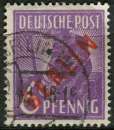 ALLEMAGNE BERLIN 1948 OBLITERE N° 2 B surcharge rouge