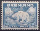 Groenland 1938-46 Y&T 8 neuf ** - Ours polaire (tache sur ours) 