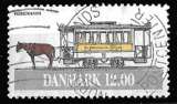 Danemark 1994 - Y&T 1086 (Oblitéré) - Tramway tiré par des chevaux