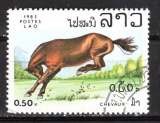 LAOS 1983  LES CHEVAUX OBLITERE