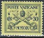 Vatican - 1929 - Y & T n° 30 - MH