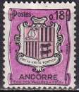 andorre français ... n° 156A  neuf* ... 1961