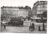 cpm repro Paris 1900  La place de Rennes,( tramway à chevaux )