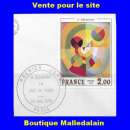 miniature FRANCE - Oblitéré 1er jour sur fragment - YT 1869 Delaunay - OHT 138