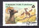 OUZBEKISTAN 1996 ANIMAUX L'OVIS AMMON OBLITERE