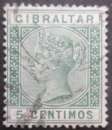 miniature GIBRALTAR N°22 oblitéré cote 1€