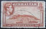 miniature GIBRALTAR N°103B dentelé 14 oblitéré cote 4€