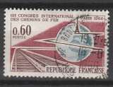 France 1966 YT 1488 Congrès Chemin de Fer