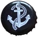 miniature Allemagne Capsule Bière Beer Crown Cap Crew Republic Ancre Nautique et Cordage SU