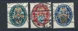 miniature Allemagne Empire N°368/70 Obl (FU) 1925 - Armoiries de ville