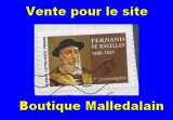 miniature FRANCE - Oblitéré sur fragment - AA 2112  Fernand Magellan - TCA 043