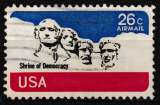 miniature USA 1974 YT Poste aérienne 81 Obl Mémorial Mont Rushmore