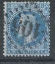 Lot n°82530 n°29B, Oblitéré GC 105 ANGOULEME(15), indice 1, pli horizontal