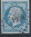Lot n°82603  n°14A, Oblitéré PC 1954 MELUN(73), indice 2