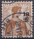 Suisse 1914 Y&T 146 oblitéré trace de charnière - Helvetia 