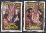 miniature Espagne 1981 2266-67 ** Noël Tableaux de Palencia Adoration des Rois Nativité